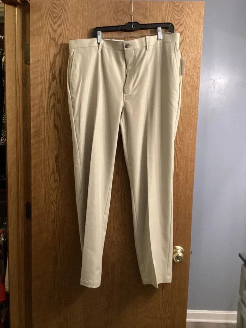 White Slim Fit Dress Pants Men's